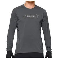 Norrøna Fjørå Equaliser Lightweight Long Sleeve Maglietta da ciclismo Uomo (L, blu/grigio)