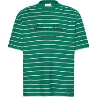 Calvin Klein Ss Stripe Casual Pique Tee Enchanted Forest Taglia: M | T-shirt stampate Outlet | Uomo