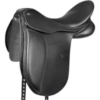 Waldhausen Sella da dressage , in pelle, nera, 44 cm/17,5
