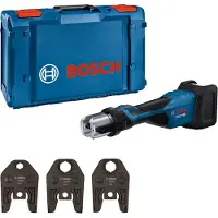 Bosch Utensile di pressatura a batteria GPT 18V-32, 1 x XL-BOXX, Kit M