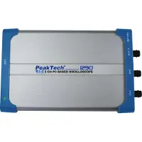 Peaktech P 1290 - 25 MHz / 2 canali ~ 100 MS/s ~ Oscilloscopio per PC con interfaccia USB isolata