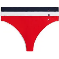 Tommy Hilfiger 3-pack Dipped Thong Fire Red/wh/nvy Taglia: L | Biancheria intima Outlet | Donna | Rosso