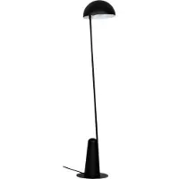 Eglo Piantana Moderna Aranzola 1 Luce Acciaio Nero E Bianco