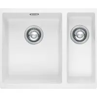 Franke Sirius - Lavello in tectonite SID 160/2, 560x440 mm, bianco 125.0363.803