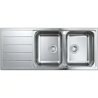 GROHE K500 80-S Lavello montato su piano Rettangolare Acciaio inox