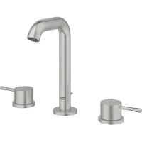 GROHE Essence, mitigeur de lavabo 3 trous, saillie 114mm, avec vidage à tirette, 20296DC1, 20296DC1