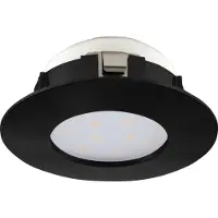 Eglo Faretto Ad Incasso Contemporaneo Pineda Policarbonato Nero Led Integrato 4,9W