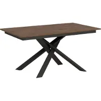 Itamoby - Tavolo allungabile 160/220x90 cm Ganty noce - bordo in tinta telaio e gambe antracite