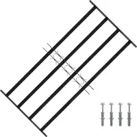 vidaXL Griglia di sicurezza per finestre , 115 x 60 cm, acciaio zincato