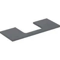 Geberit Plaque de lavabo ONE, découpe au centre, pour lavabo à poser, 120x3x47cm, 505.285.00.3, 505.285.00.3
