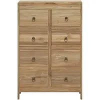 vidaXL Cassettiera 55x30x90 cm in teak massiccio