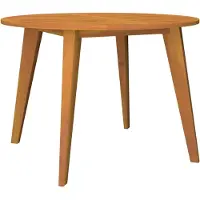 Syfax Tavolo da Giardino Ø110x75 cm in Legno Massello di Acacia