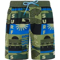Protest Kid's PRTTonny Pantaloncino da bagno Bambini (140, olivia)