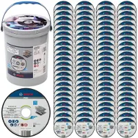 Bosch Disco Da Taglio Per Metallo Pro Stainless Steel &amp; Metal 125 X 1 6 X 22.23 Mm 100 Unità