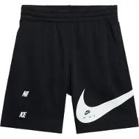 Nike Kid's NSW Club FT Short Brand NG Pantaloncini Bambini (S, nero)