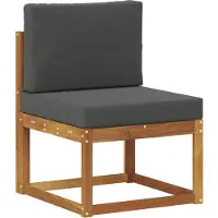 vidaXL Set da salotto da esterno , 6 pezzi, colore naturale e antracite