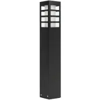 SU-MA Paletto da giardino 50 cm 1xE27 nero IP54 RADO RADO III 2 BL