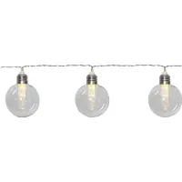 Star Trading Catena LED solare Chania, 8 luci