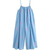 Next Tuta blu denim / rosa