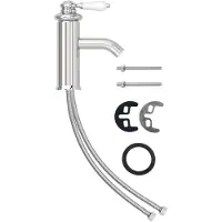 Syfax Rubinetto per Lavabo del Bagno Finitura Cromo 130x180 mm