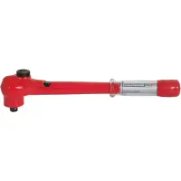 Ks Tools Chiave dinamometrica da 1/2" con isolamento protettivo e testa a cricchetto reversibile 5 - 50 Nm - 117.1300