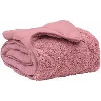 vidaXL Piumino per tutte le stagioni imbottito rosa 220 x 260 cm