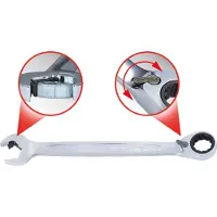 Ks Tools Serie di chiavi a cricco combinate DUO GEARplus con bocca aperta a cricco, reversibili, 21 mm ( 503.5921 )