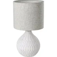 Eglo Lampada da tavolo Bellariva 3, bianco/marrone chiaro