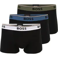 BOSS per uomo. 50554693 Set di 3 boxer neri Dia (S), Nero, Homewear, Cotone