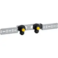 Geberit GE PushFit angolo di raccordo, premontato, isolato, doppio, d16 mm x Rp1/2, Ad15,3 cm, ottone, 1 pz.