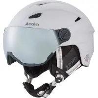 Cairn - Casco da sci/snowboard con visiera - Electron Visor White - Taglia 53-54 cm - Bianco