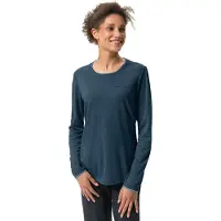 Vaude Women's Essential L/S T-Shirt Maglia funzionale Donna (34, blu)