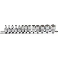 Bgs Set di chiavi a bussola a dodici unità quadrate 6,3 mm (1/4") SW 4 - 14 mm 13 pezzi - 2269