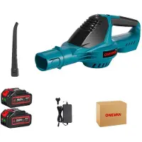 OEM Soffiatore per foglie, potenza 5500 W, motore brushless, 2 batterie, spina UE