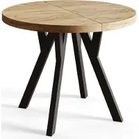 Alpi Möbel Tavolo da Pranzo Allungabile Ovo, 90-190 cm, Gambe Stabili, Craft
