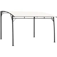 Syfax Tenda Parasole da Giardino 3x3x2,55 m Crema