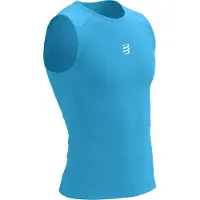 Compressport Trail Racing Tank Maglia da corsa Uomo (S, blu)