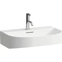 Laufen Sonar lavabo à encastrer, 1 trou pour robinet, avec trop-plein, 600x420mm, H8103420001041, H8103420001041