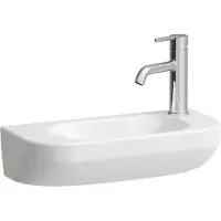 Laufen LUA lave-mains, 1 trou de robinetterie à droite, bassin à gauche, sans trop-plein, 500x230mm, H8150824001141, H8150824001141