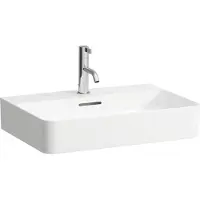 Laufen VAL lavabo, encastré, 1 trou de robinet, sans trop-plein, 600x420, H8102837581111, H8102837581111