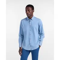 HARMONT & BLAINE per uomo. CRQ001013161M camicia di jeans blu vestibilità regolare (XXL), Casual, Cotone, Manica lunga