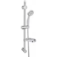Invena Set doccia design Esla 5F, cromo 65 cm