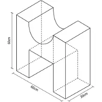 Softee Figura Imbottita Seat 60x60x30cm