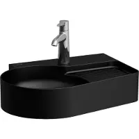 Laufen VAL lavabo, 1 trou pour robinetterie, avec trop-plein, 530x400mm, zone semi-sèche à droite, H8152887161061, H8152887161061