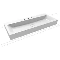 Kaldewei CONO lavabo mural 3091 1200x500x120 mm, 902706003001, 902706003001