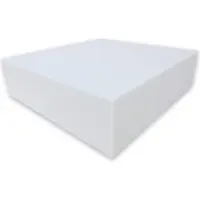 Dibapur WHITE: (150x200x13 cm) Materasso in schiuma fredda ortopedica / schiuma fonoassorbente - Durezza H2 - Senza rivestimento - Germania