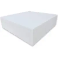 Dibapur WHITE: (180x200x7 cm) Materasso in schiuma fredda ortopedica / schiuma fonoassorbente - Durezza H2 - Senza rivestimento - Germania