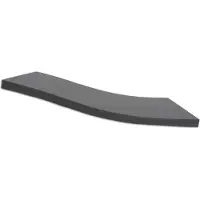 Dibapur BLACK: (70x200x7 cm) Materasso ortopedico in schiuma a freddo / schiuma acustica - H2 - Senza rivestimento - Germania