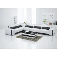 AEA Ledersofa Couch Wohnlandschaft Ecksofa Eck Garnitur Design Modern Sofa G8019B