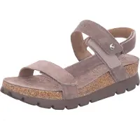 Panama jack Women's Selma Velour Sandali Donna (39, marrone/beige)